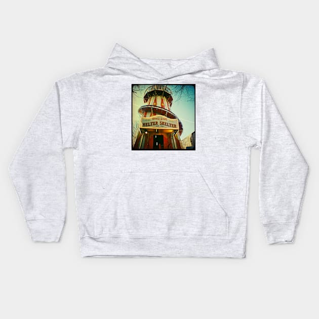 Helter Skelter Kids Hoodie by kathyarchbold